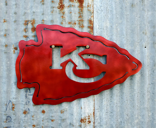 Kansas City Chiefs KC Arrowhead LAG Metal Worx