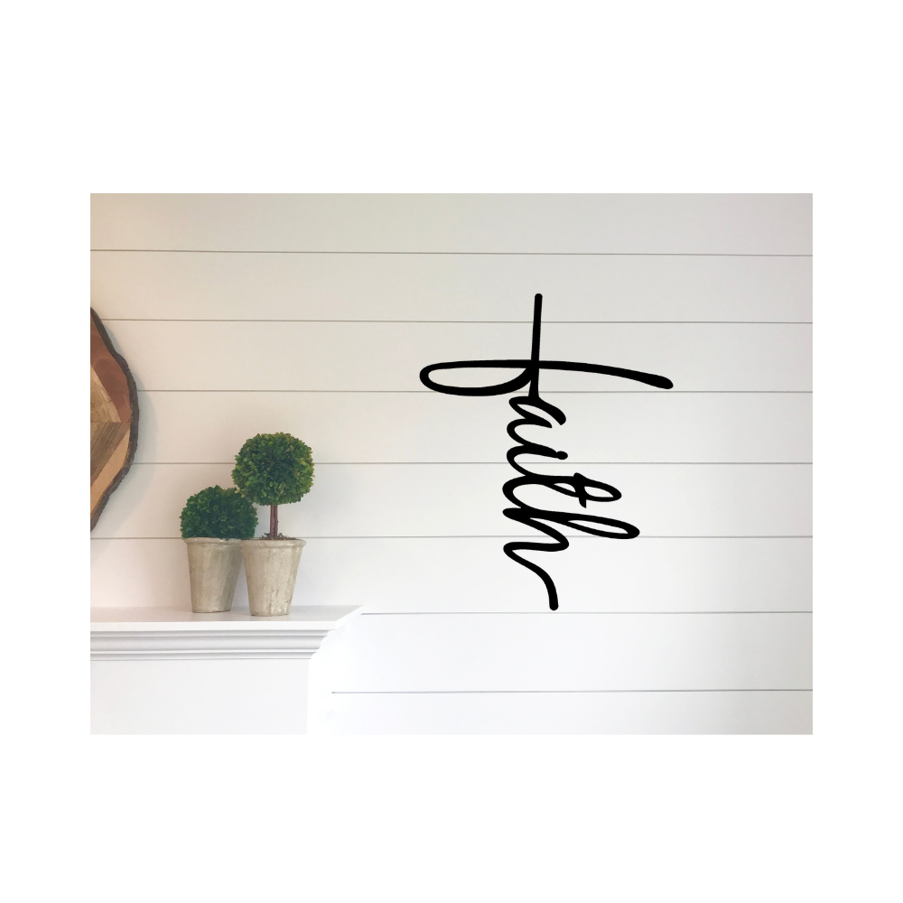Faith Cross Metal Wall Art