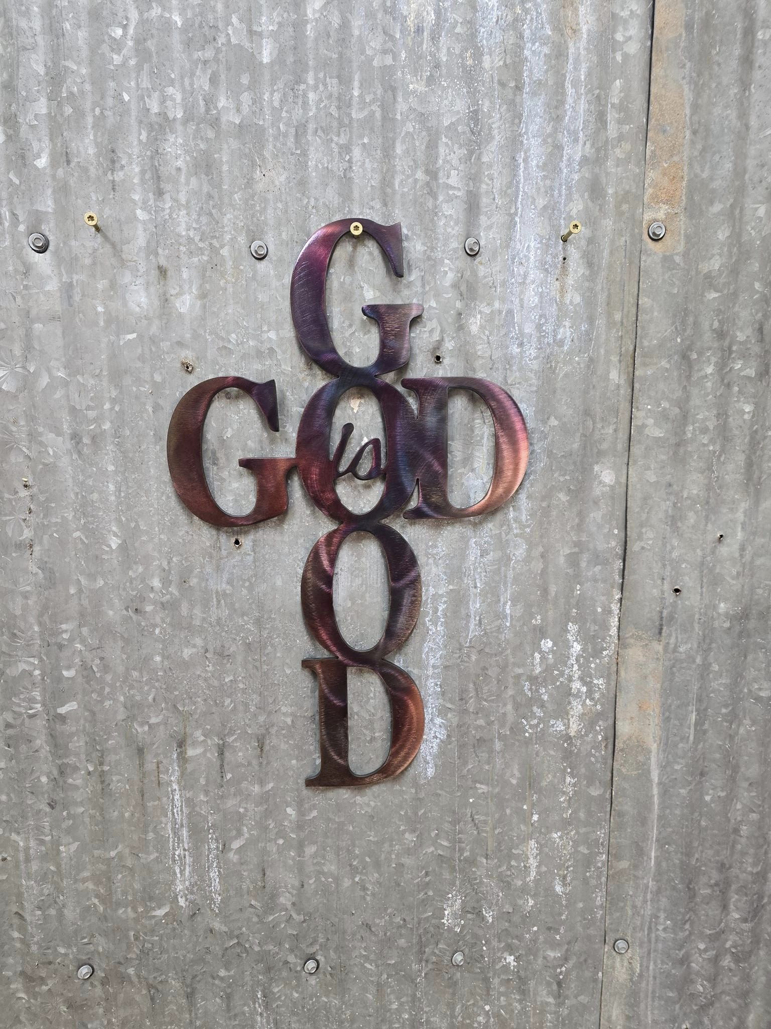 God Is Good – Inspirational Christian Metal Wall Art
