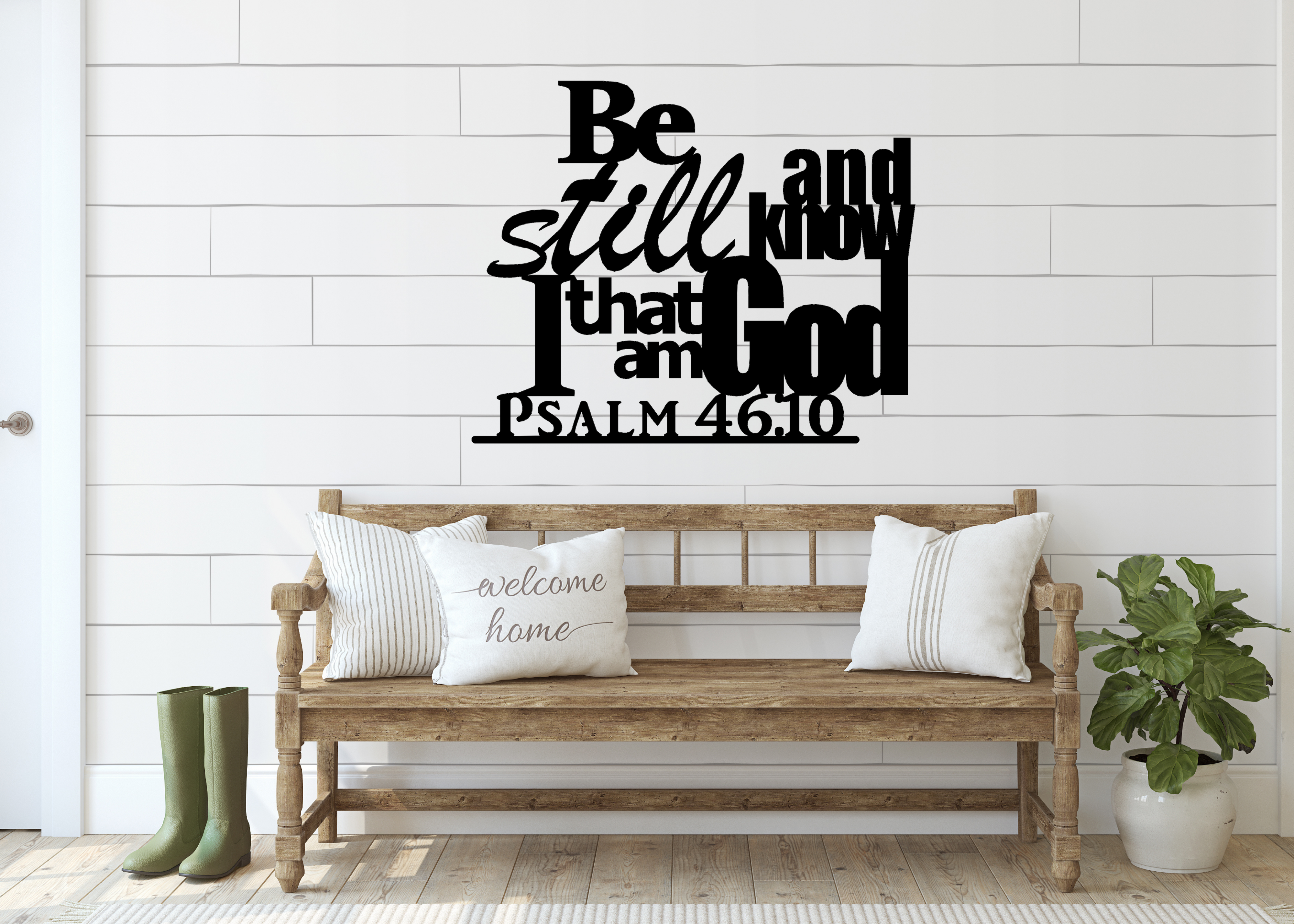 Be Still And Know That I am God Metal Wall Décor Sign