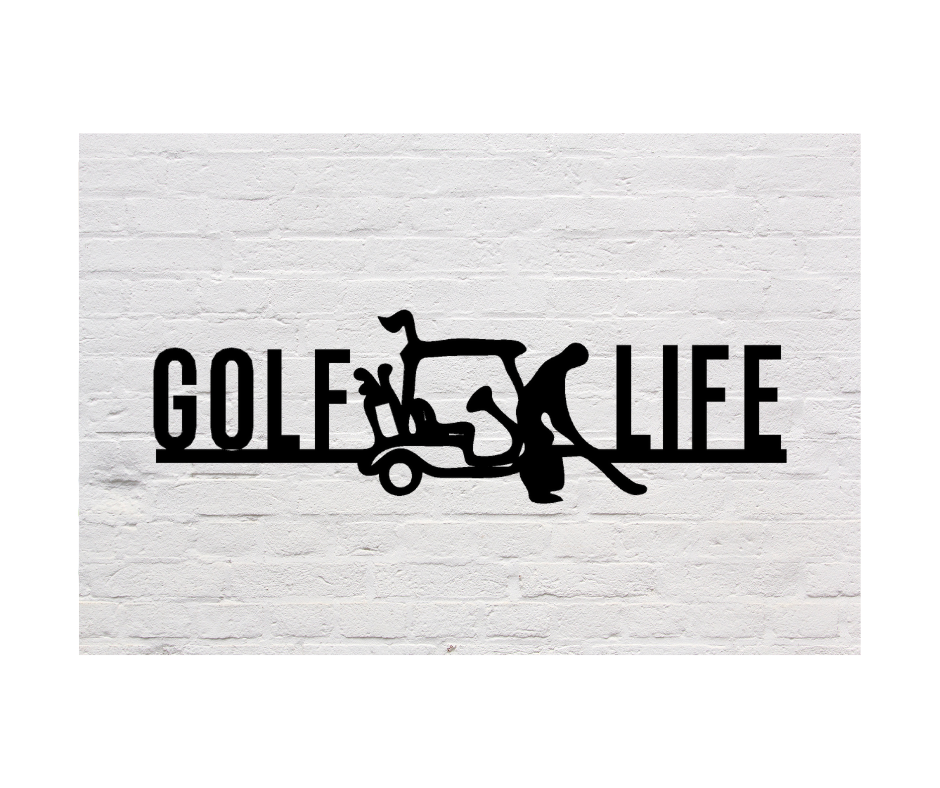 Golf Life metal wall art