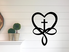 Infinity Heart with Cross