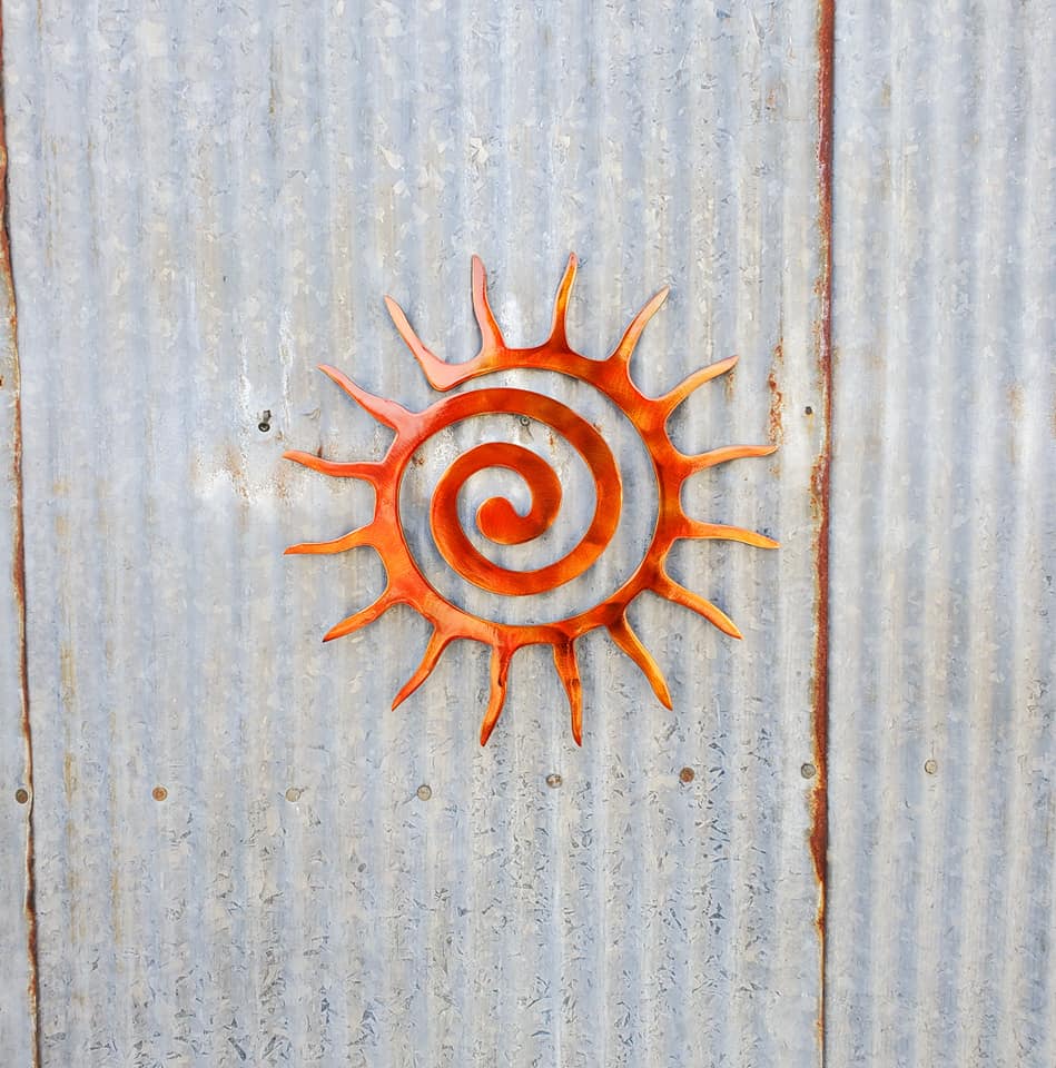 Sun Metal Wall Art